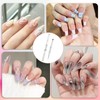JIYIN 2Pcs Double Ended Nail Art Brushes Hard Gel Nail