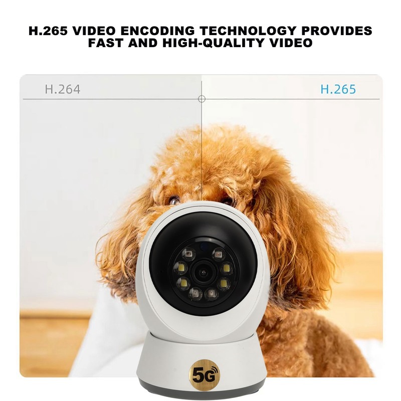 Home Security Camera 1080P WiFi PTZ Camera with 360 Degree