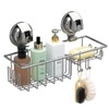 TESOT Suction Cup Shower Shelf, Shower Caddy Soap Dish with