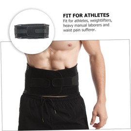 OATIPHO 1pc Adjustable Breathable Sports Waist Belt Fitness Brace for Lumbar Support for Running Gym Weightlifting and Active Lifestyles Fits Waist Black