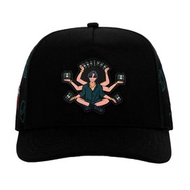 JC HATS NATAEL CANO CORRIDOS TUMBADOS BLACK GREEN SNAPBACK HAT 1841 BLK