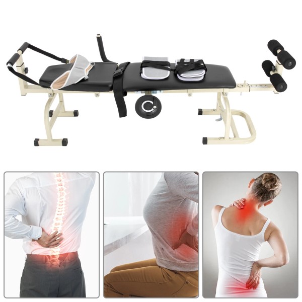 Unbranded/Generic Lumbar Stretch Tool Traction Bed Therapy Massage Table for