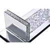 Aeveco Crystal Crush Diamond Mirrored Candle Sconces, Silver Wall Candle