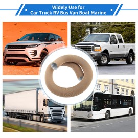 VekAuto Car Heater Pipe 60 mm ID 180 cm Max L Hot Air Hose Car Truck Motorhome Bus Van Boat Aluminium Foil Brown