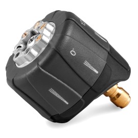 MEKOH Pressure Washer Nozzle, 7-in-1 Quick Changeover Nozzle, Adjustable Pres...