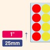 960 Pieces - 25mm Coloured Dot Stickers, Round Sticky Labels