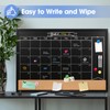 Board2by Monthly Chalkboard Calendar & Cork Board for Wall, 24"x36"