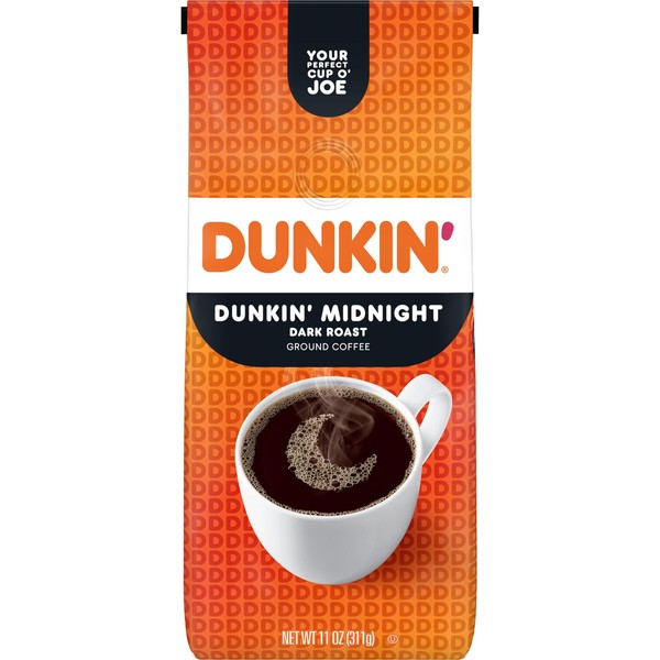 Dunkin' Donuts Dunkin' Café oscuro molido, tostado oscuro, 11 onzas