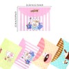 4 Pcs A4 File Folders Organizer,Cute Cartoon Rabbit Bunny Plastic