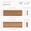 Awenta 18" x 5" Inch Two Sided Oak Color Door