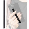 PEARL Universal-Finger-Handyhalterung aus Silikon, schwarz, 230 mm