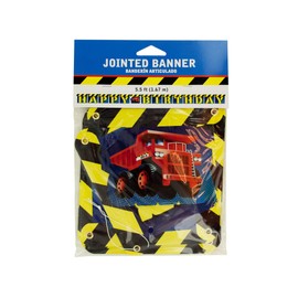 Kole Imports Construction Theme Happy Birthday Banner