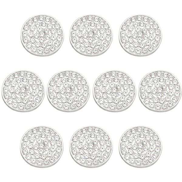 ftiemlovde 10 Elegant Dirndl Buttons Silver for Sewing Metal with