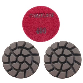 Discos de pulido de piso de concreto, disco de pulido de cobre de diamante afilado, amoladora de piso de ajuste, amoladora de caminar detrás de la carretera, gancho y bucle de 3 pulgadas de largo uso