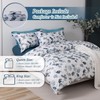 MILDLY 100% Long-Staple Cotton Duvet Cover Set Light Navy Ginkgo