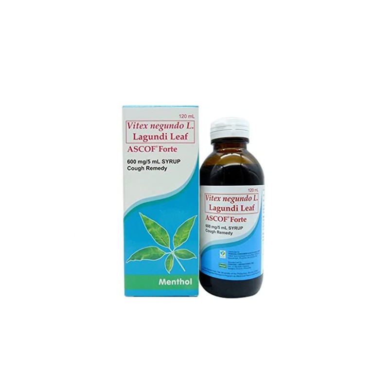 Ascof Lagundi Leaf Syrup Menthol 120ml