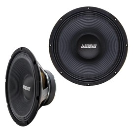 EARTHQUAKE Sound PR-EQ128 12-inch 8-Ohm Cloth Surround Speakers - Open Basket, 450 Watts Max (Pair)