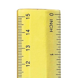 School Smart 1473613 Plastic Ruler, 6", Assorted Colors (Pack of 6)