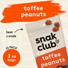 Snak Club Toffee Peanuts, Candied Peanuts with Praline Coat and