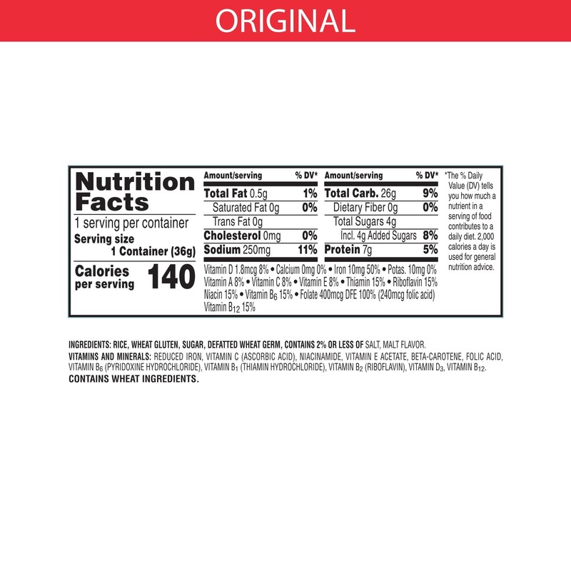 Kellogg's Special K, Breakfast Cereal in a Cup, Original, Bulk