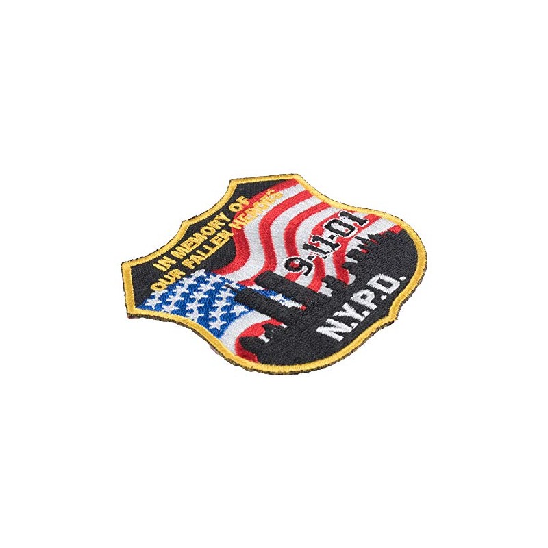 NYPD 9-11 In Memory US Flag Patch, 9-11 Patches