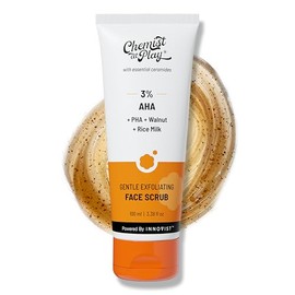 Exfoliante facial suave Chemist At Play con ácido mandélico y nueces | Elimina la piel muerta y los puntos negros | Detansifica | Da brillo instantáneo | Exfoliante facial para mujeres y hombres