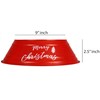 9" x 3" Galvanized Metal Christmas Tree Collar, Set of