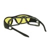 Bikershades Motorcycle Safety Night Riding Glasses Yellow Removable Foam Men
