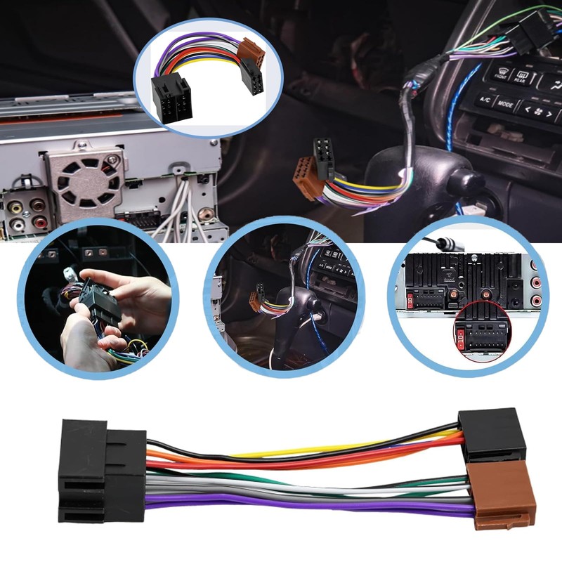 Radio Adapter Plug, Car Radio Plug Socket, Universal Radio Adapter