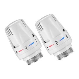 2 Pcs Thermostatic Radiator Heads Automatical Temperature Control Heads Anti Freeze Radiator Valve Heating Systems for Home Office