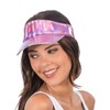 Chaks - Holographic Visor Cap, Shiny Peaked Cap, 80s Baseball