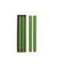 Creative Co-Op Hobnail Taper Candles in Box, Green, Set of