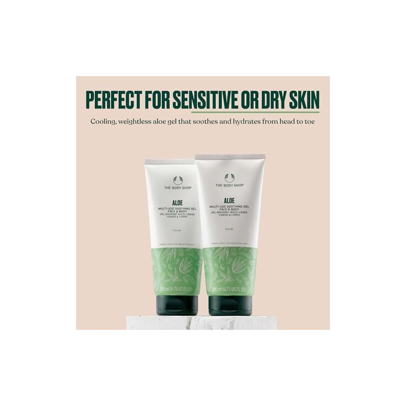 The Body Shop Aloe Multi-Use Soothing Gel, 6.76 Fl Oz