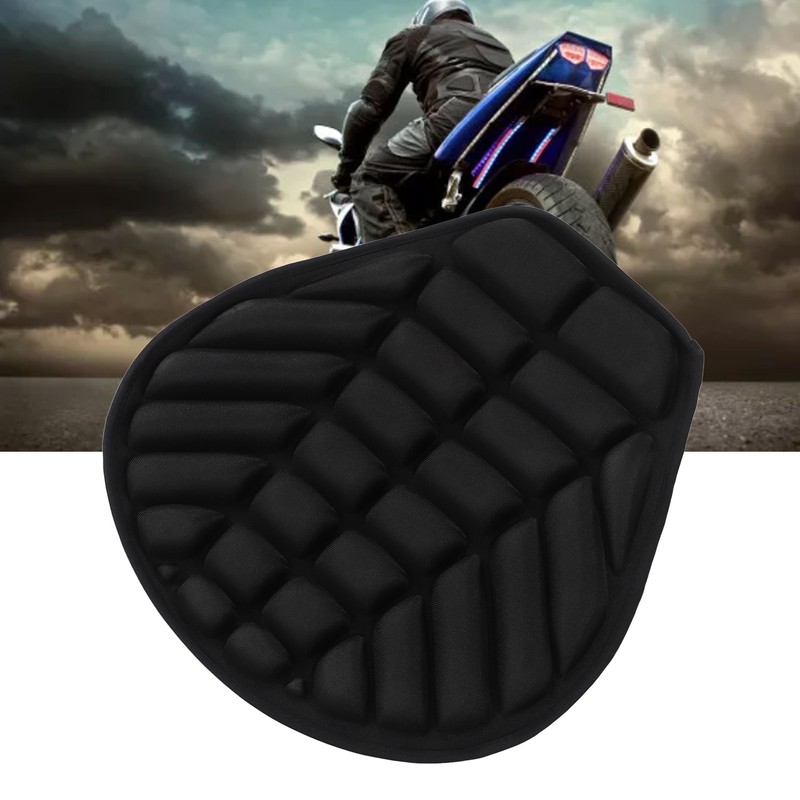 Motorcycle Seat Cushion Shock Absorption Cooling Down Breathable Pressure Relief