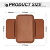 SINGARO Car Leather Center Console Cover with 2 Storage Bags,