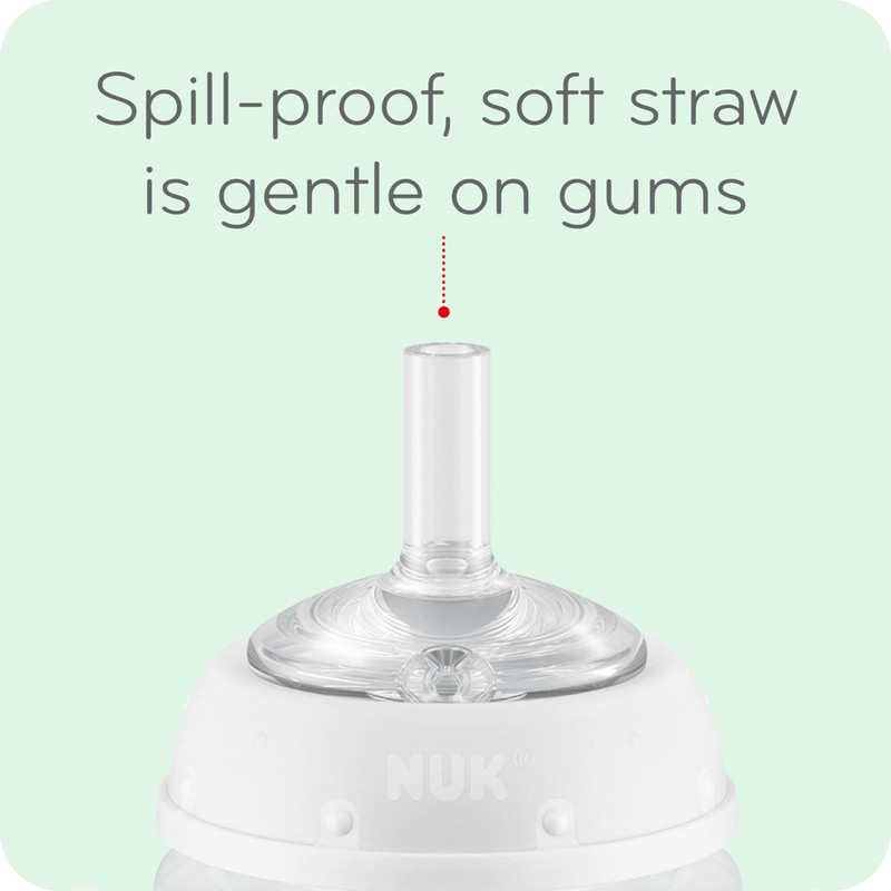 NUK Learner Straw Cup, 5oz, 2-Pack - Toddler Sippy Cup