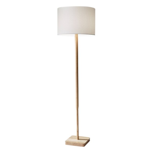 Adesso Home 4093-12 Transitional One Light Floor Lamp from Ellis Collection in Bronze/Dark Finish, Natural