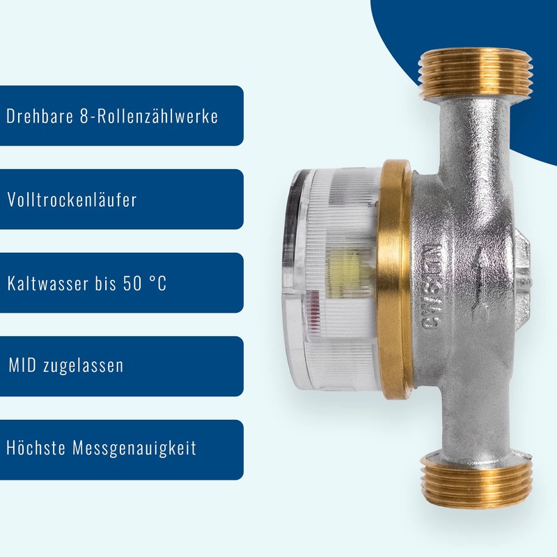 Home Water Meter 3/4 x 130 x 2.5