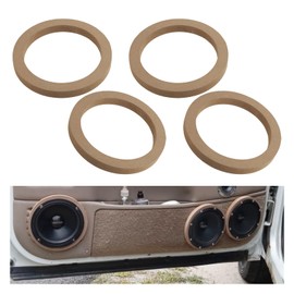 YGDMD 4PCS 6.5 Speaker Spacer for Wood,Practical Door Speaker Adapter for Providing Vibration Dampening Effects,Essential Car Accessories Fit Speakers Adapter 6.5 inch Cars SUVs