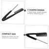 Mikinona 3 Pcs Hair Straightening Brush Tool Styling Comb Multipurpose