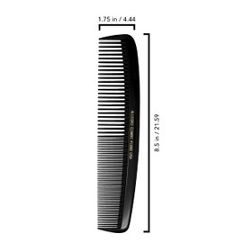 Allegro Combs Peines de peluquería extra grandes, 1000 peines de peluquería, multiusos, dientes anchos y finos, fabricados en los Estados Unidos (negro)