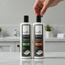 Plan Renovación Masculina Barba Y Cabello Bkenn 2 Shampoos Limpieza y Anticaída