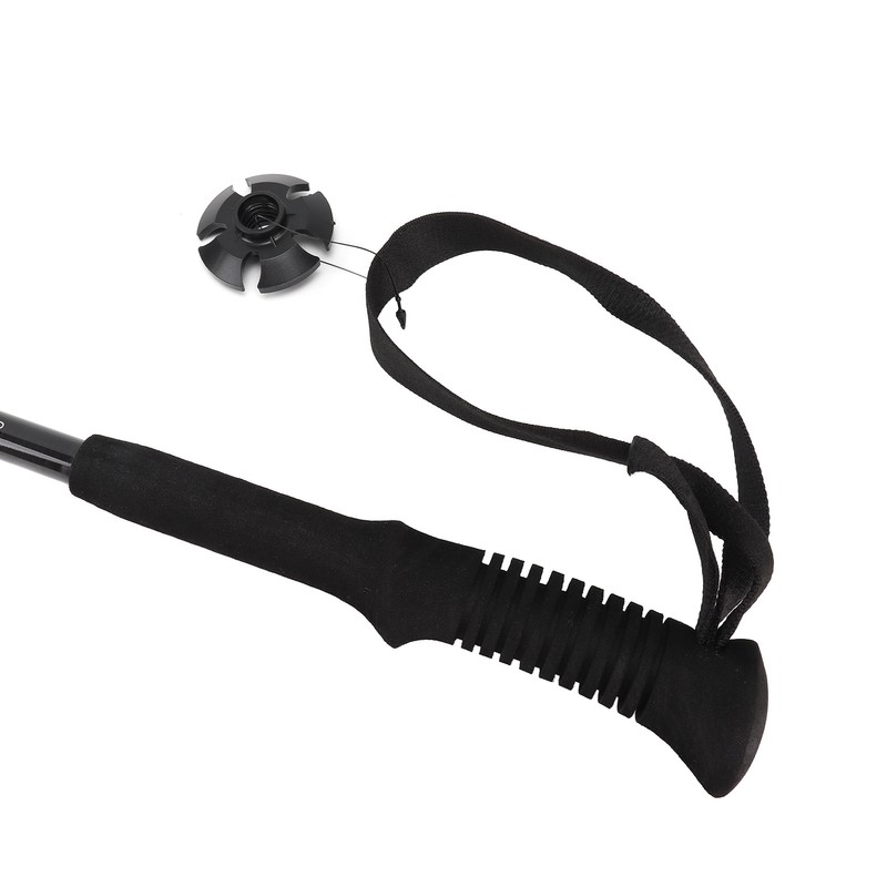 Hiking Stick 3 Section Carbon Fiber Rod EVA Foam Handle