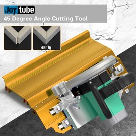 Joytube 45 Degree Angle Cutting Tool Aluminum Ceramic Marble Cutting Helper Guide Cutter Mill (Golden)