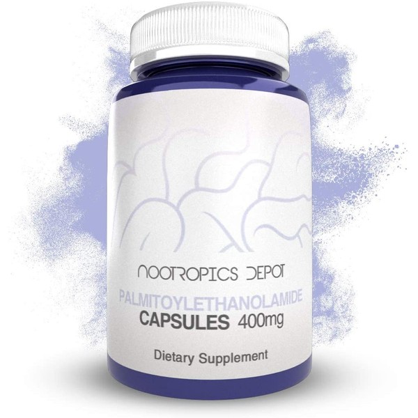Palmitoylethanolamide Capsules | Micronized Pea | 400mg Pills | 180 Count | Supports Pain Management | Promotes Healthy Inflammatory Responses