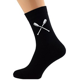 GTR Crossed Rowing Boat Yacht Canoe Marine Oars Paddles Design Socks Adult size UK 6-12 Euro 39-46 X6N050