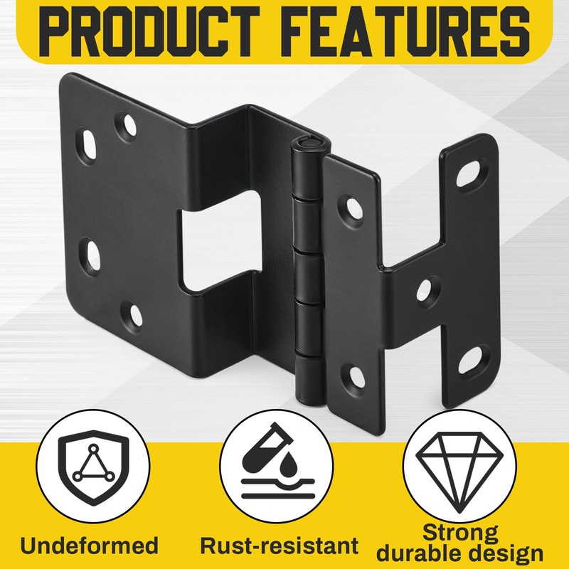 Yaocom Five-Knuckle Hinge for 3/4" Door Thickness, 270 Degree Hinge