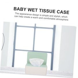 FELTECHELECTR 1pc Compact Wet Tissue Box with Lid Practical Napkin Holder Storage Container for Home Office Use Decorative and Convenient Tissue Storage