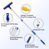 ITTAR Grout Brush with Long Adjustable Handle, Swivel Scrub Brush,