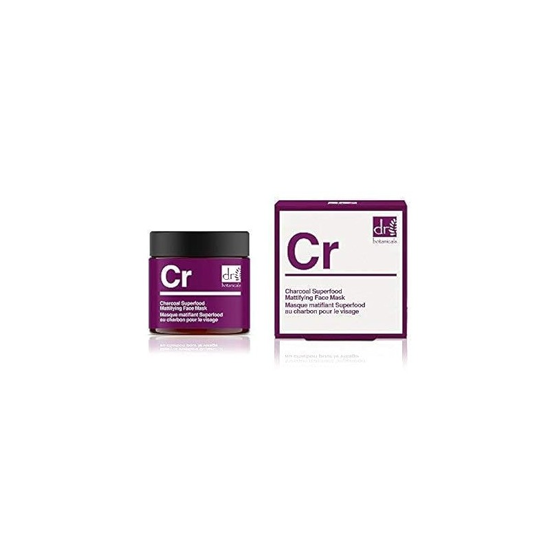 Dr Botanicals Charcoal Superfood Mattifying Face Mask 100% Vegan Skincare